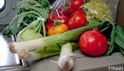 A week's vegetables